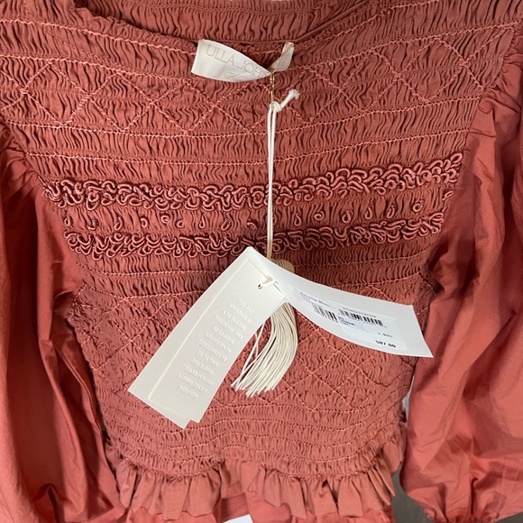 Ulla Johnson Amelia puff sleeve mocked blouse - Picture 4 of 6